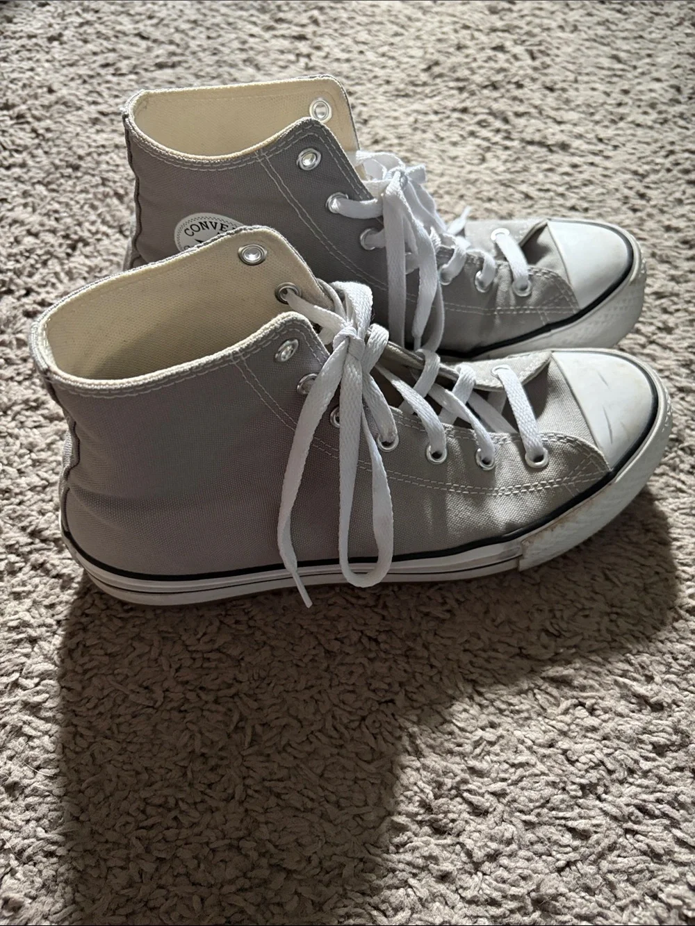 Converse Kids Grey, Platform, High-Top Sneakers